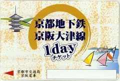 京都地下鉄・京阪大津線1dayチケット 票卡